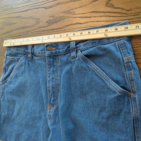 Vintage inspired Smith’s Workwear Carpenter Jeans Men’s 40x32 Blue Denim - Picture 11 of 14